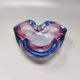 1960s Gorgeous Blue and Pink Ashtray or Catchall By Flavio Poli for Seguso