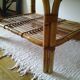 Coffee table in rattan and bamboo