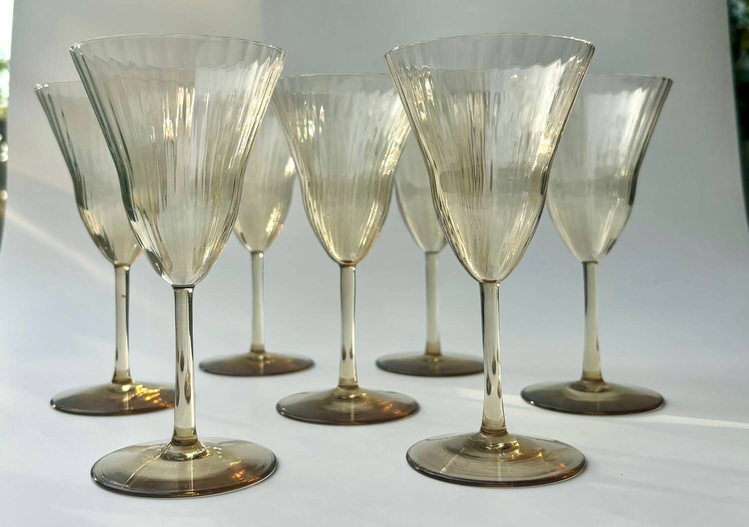 Verres style Gallée