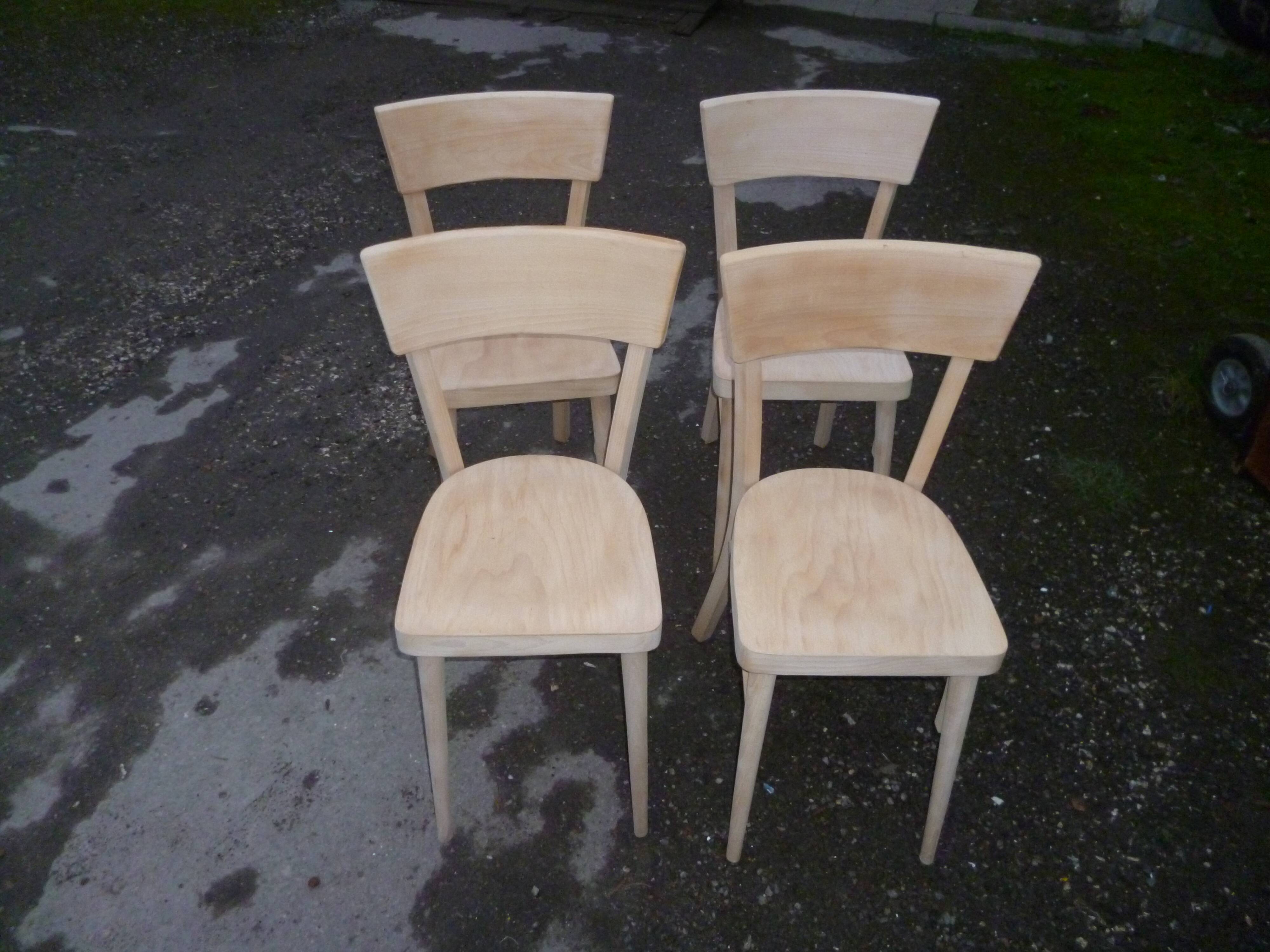 Series of 4 Baumann bistro chairs