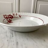 Hollow dish Saint-Amand small pink flowers 30s