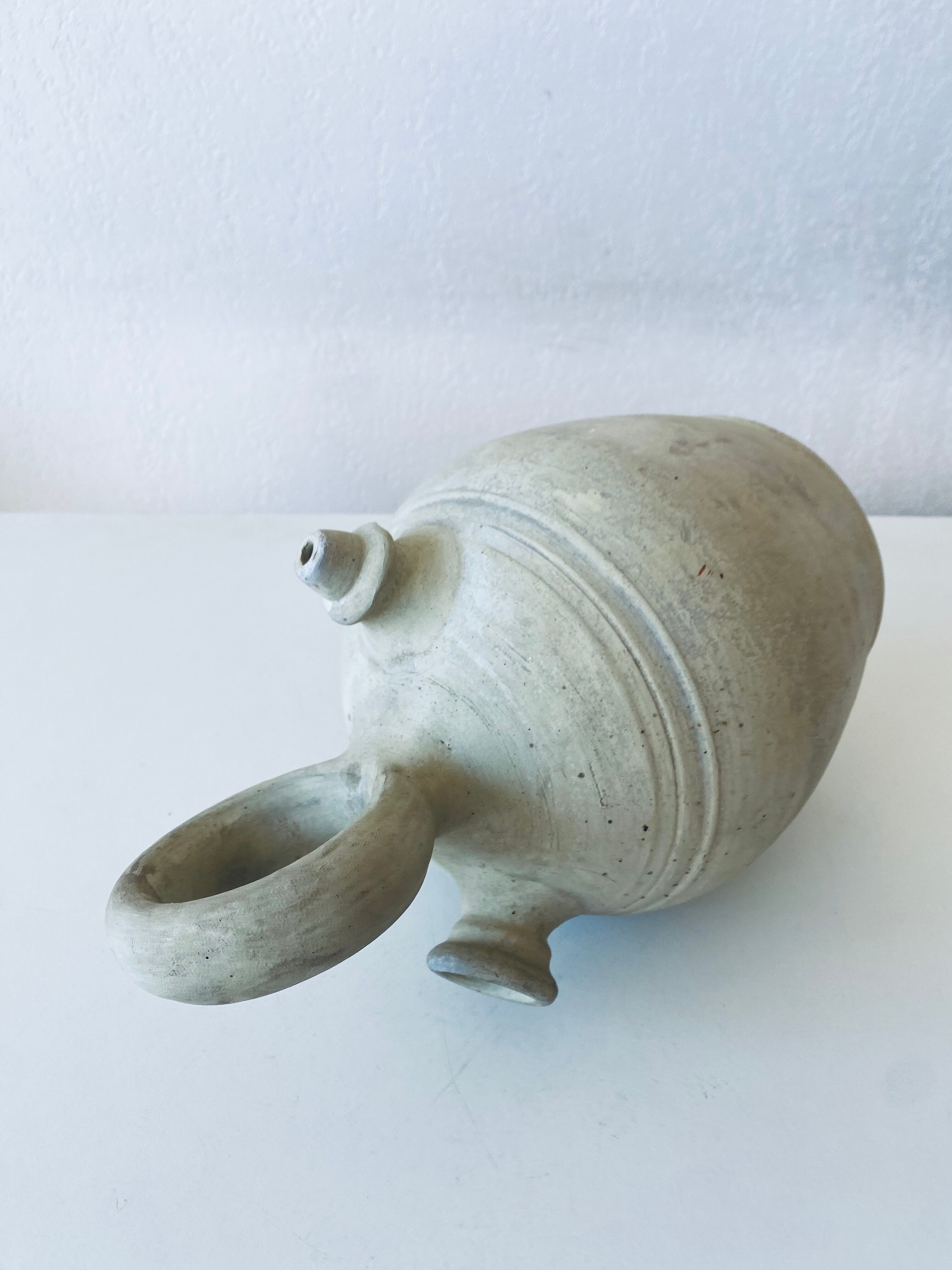 Gargoulette in white terracotta