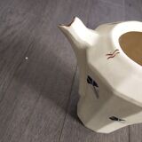 Vintage coffee maker blueberry flower pattern