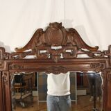 Large Mirror From The End Of The 19th Japanese Style, Attributed To Viardot