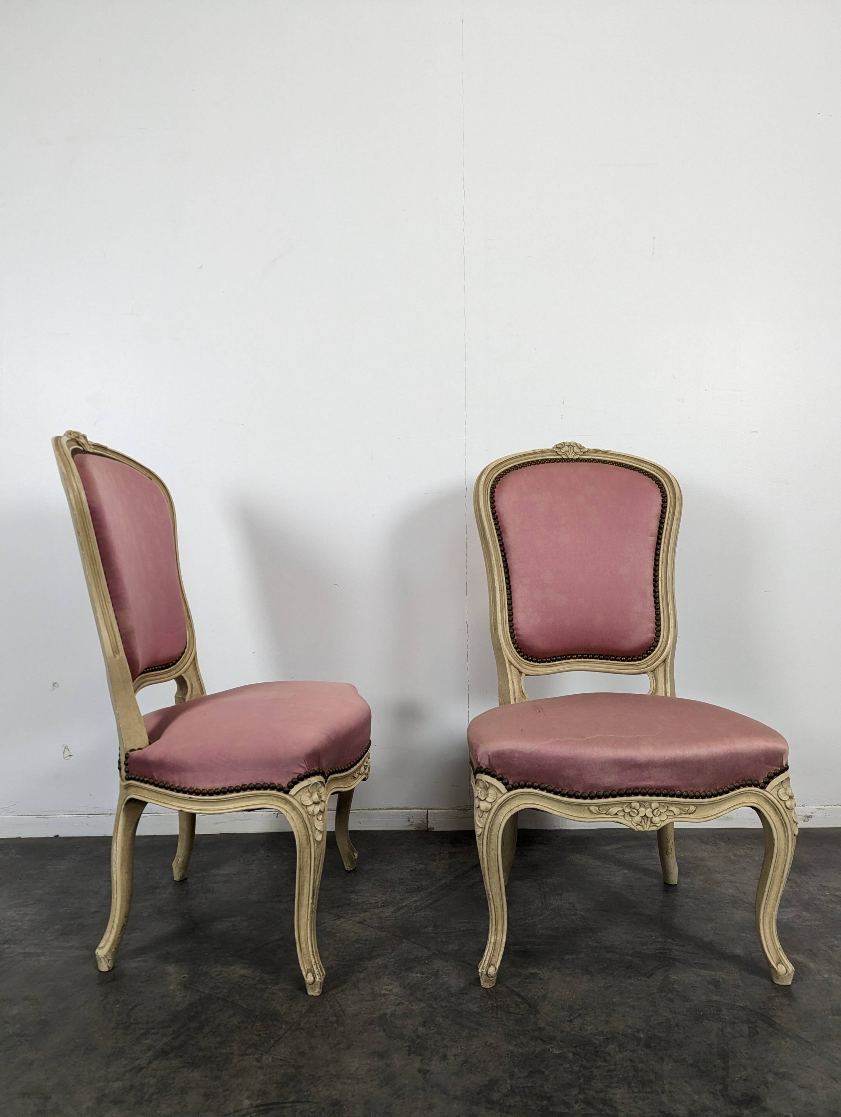 Pair of Louis XV style chairs