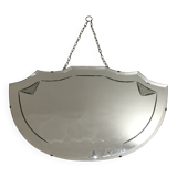 Beveled art deco mirror