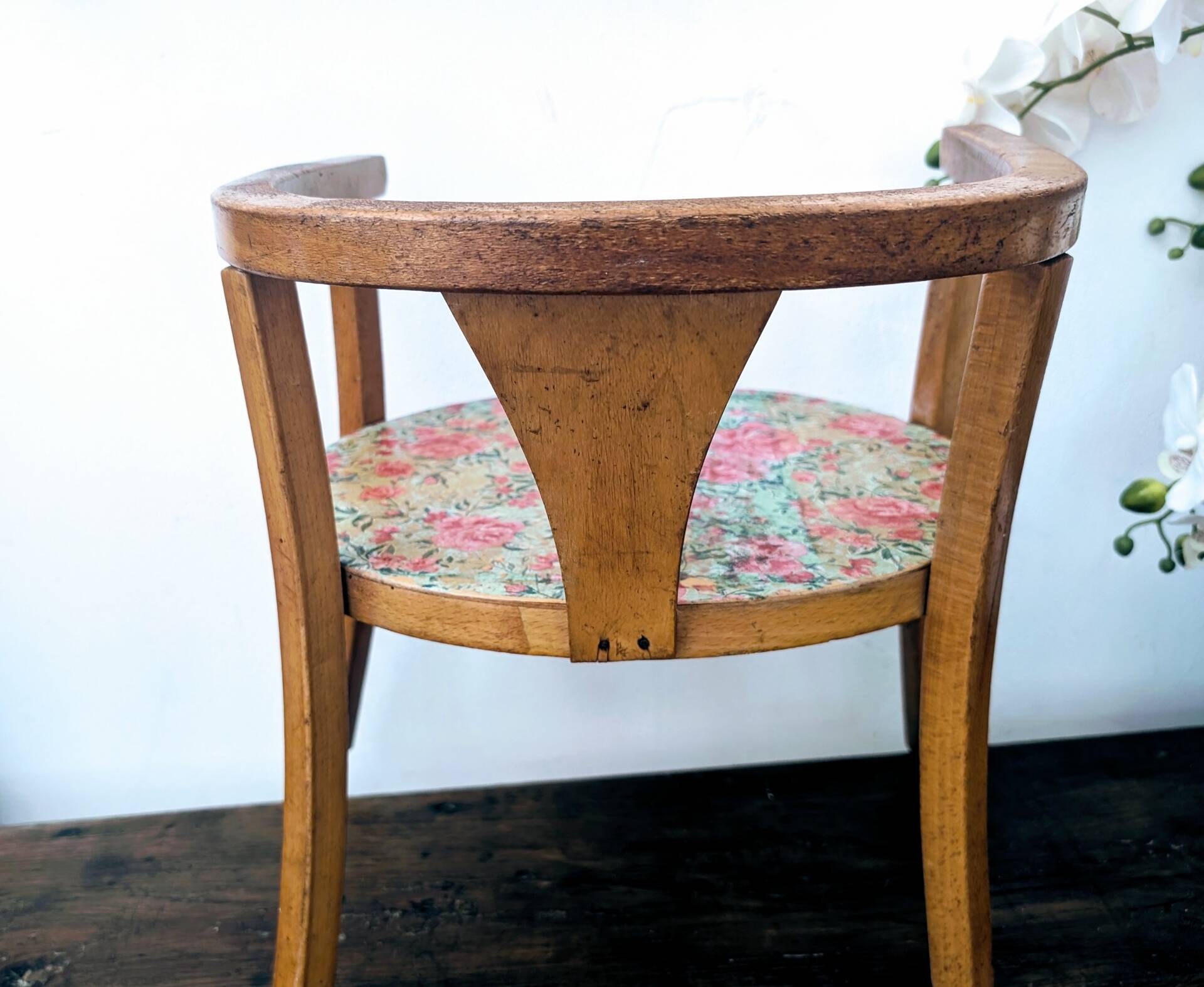 vintage children's armchair in Baumann / Thonet style 1950s/60s