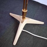 Vintage Stehlampe Cosack en fibre de verre Messing