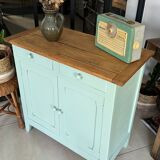 Ancien buffet parisien vert amande