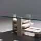 Postmodern Architectural Travertine Coffee Table, 1970s