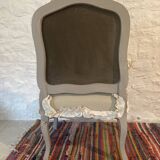 Fauteuil style bergère régence froufrou