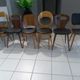 Suite of 6 chairs by Bistrot Baumann mismatched model Ant, Mondor, Seagull and Max Bill
