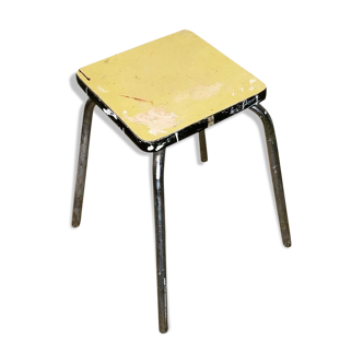 Yellow formica stool