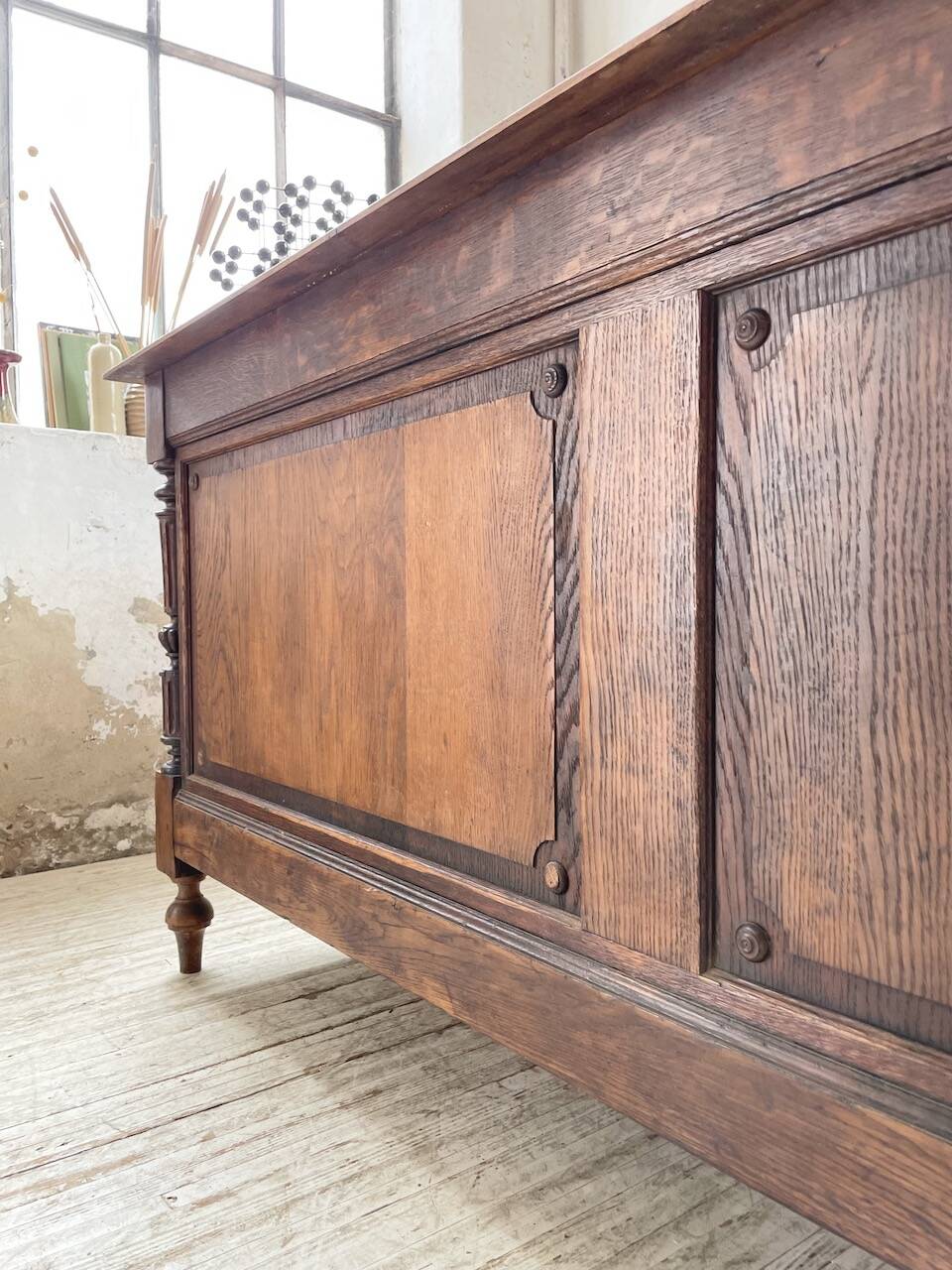 Comptoir en chêne drapier chêne 1900