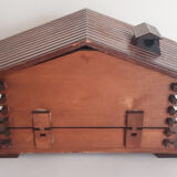 Swiss wooden chalet cigarette storage, mountain chalet