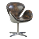 Chaise de bureau/côté Aviateur en cuir de vachette vintage Timothy Oulton Devon Spitfire
