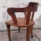 Louis Philippe oak desk chair 1900