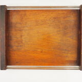 Art Deco top in wood and glass