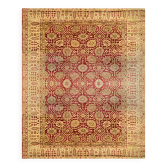 Grand Tapis d'Orient Ziegler : 3.90 X 2.80 Mètres - Fait Main en laine