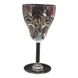 10 anciens verres a eau en cristal taillé art déco saint louis / baccarat