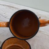 Cafetière émaillée orange