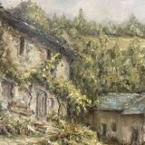 Oil painting canvas r. cabrol