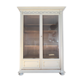 Armoire parisienne vitres biseautées en bois style XIX gustavien