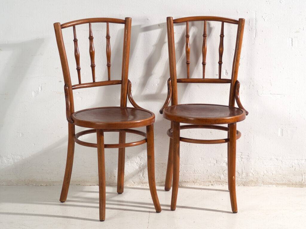 Antique bentwood chairs in Thonet style – Central Europe, circa 1930 – Set of 4 pieces #8