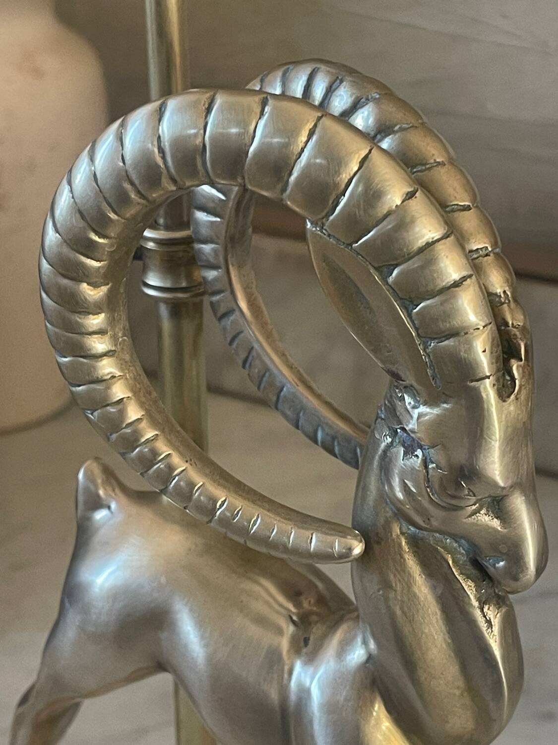 Art Deco Brass Lamp