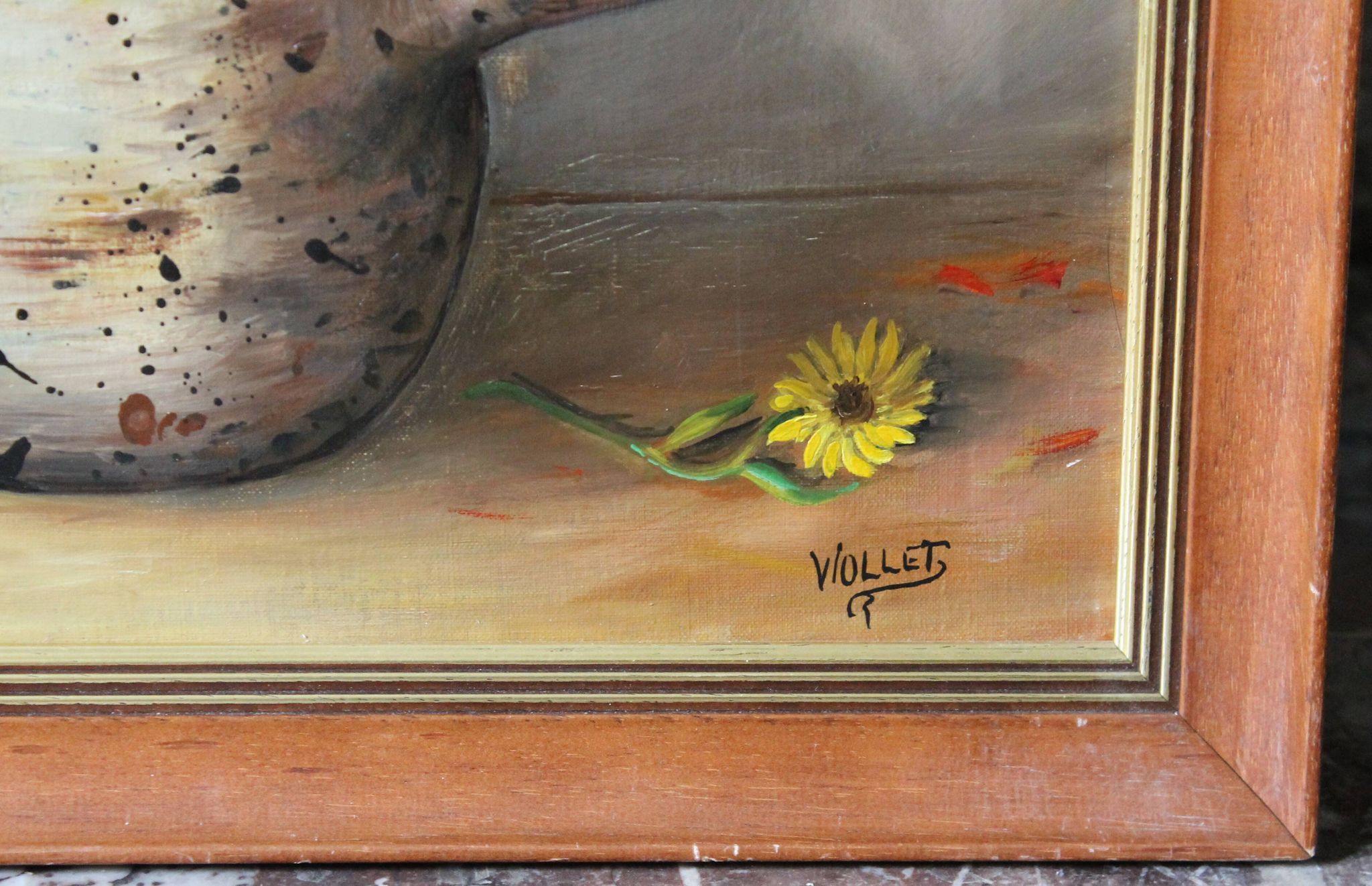 Viollet F. "Bouquet of yellow flowers"