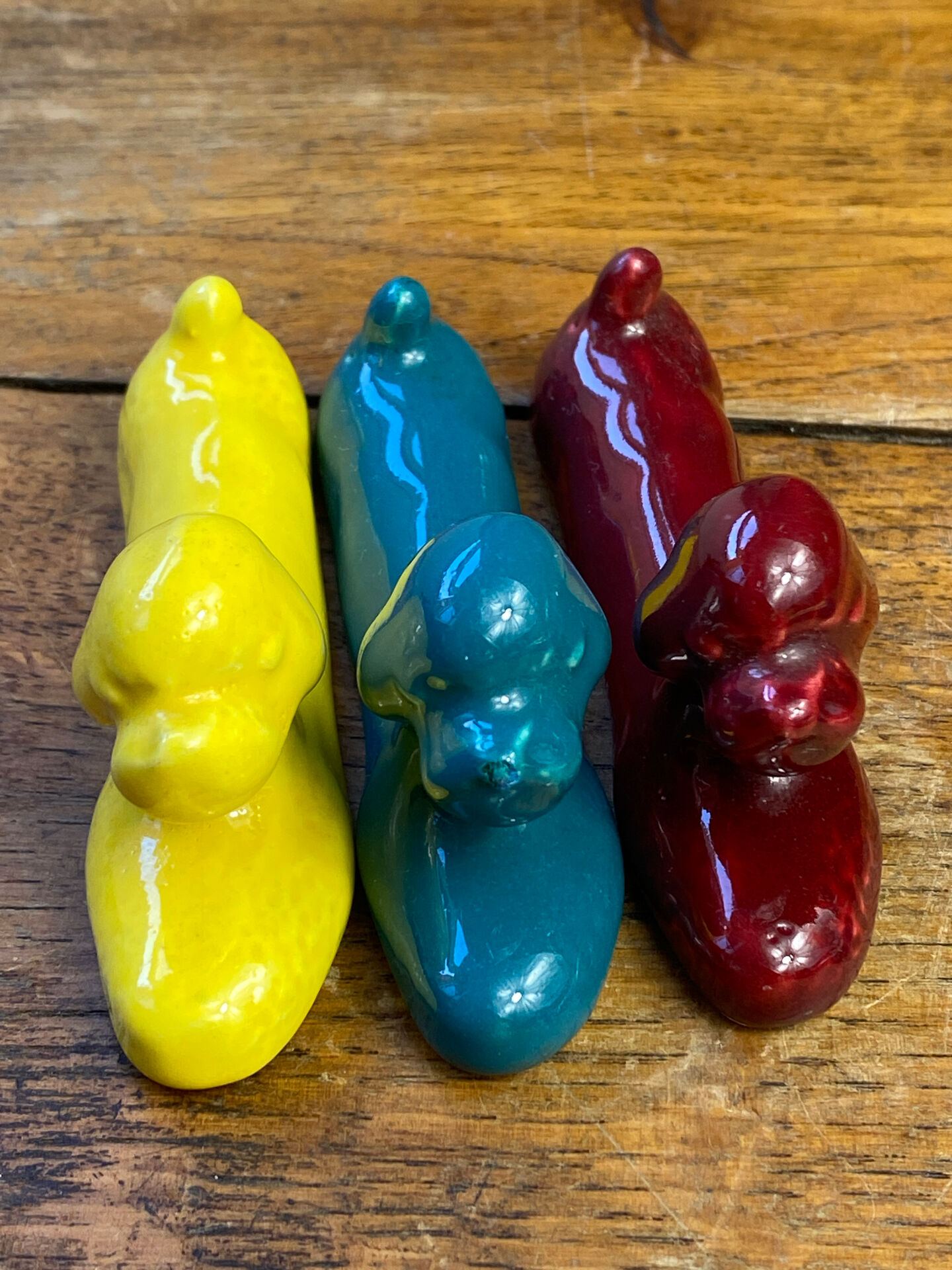 Porte-couteaux caniche en céramique