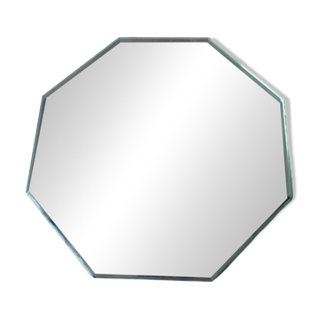 Ancien miroir octogonal biseauté