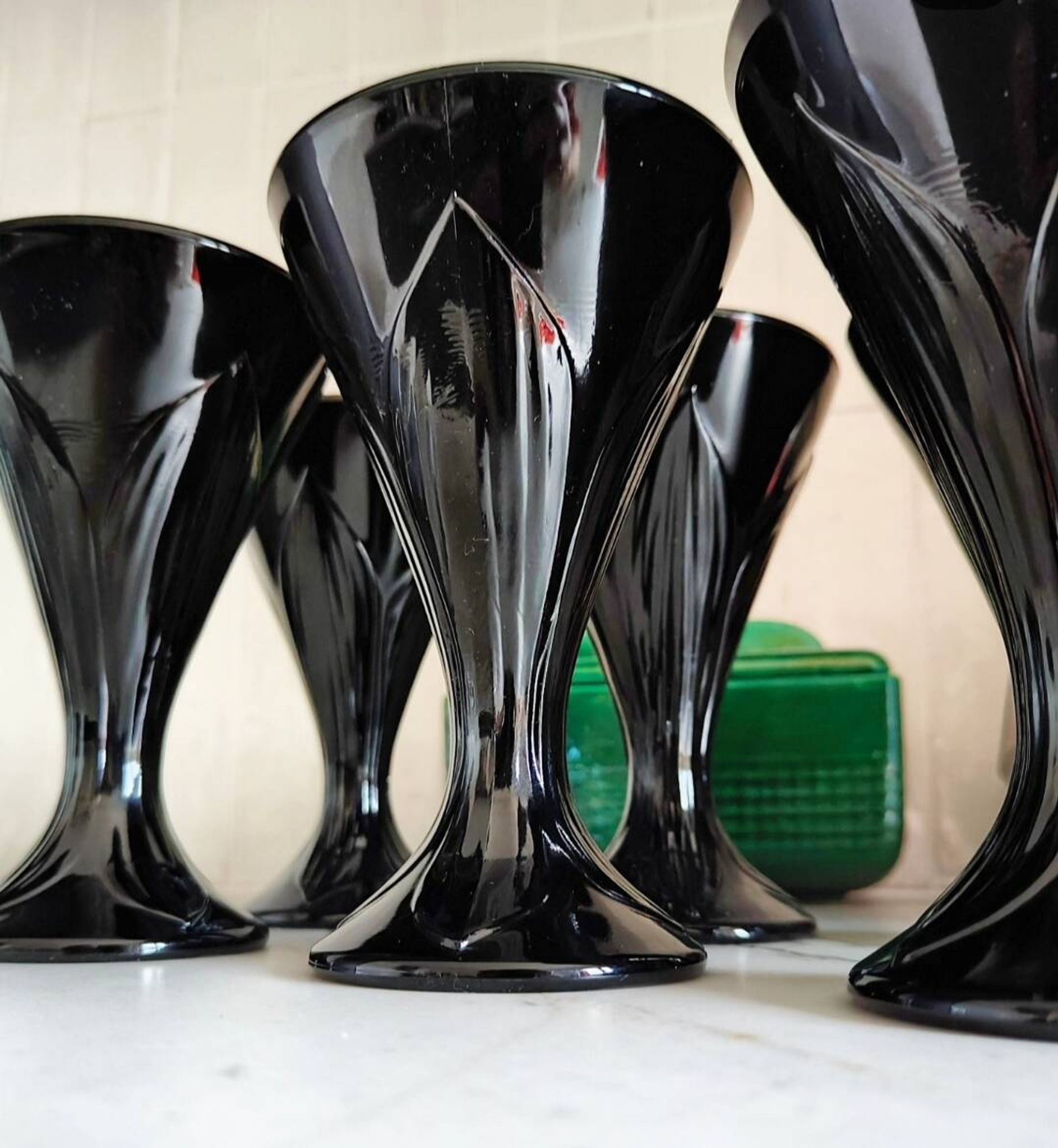 Set of 6 ice cream cups
