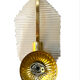 Sciolari 6 wall lights in glass and gold plating, Italy 1980.