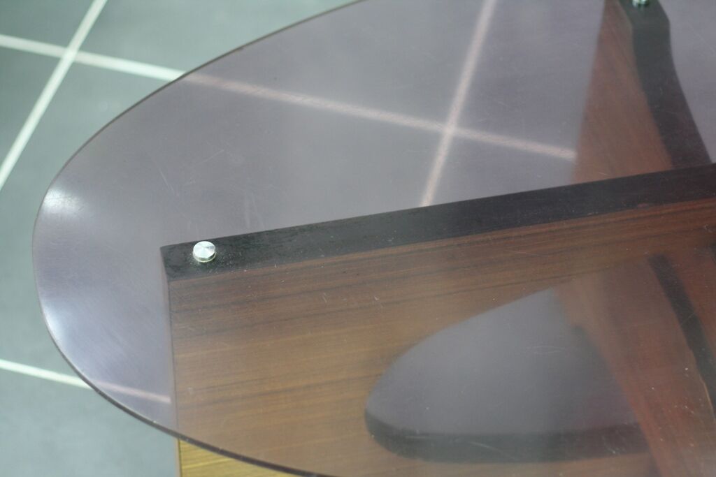 Vintage coffee table 70s plexiglas and formica 1970 smoked plexi