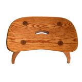 Torsten Claesson stool, pine, suede 1950.