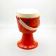 Tabouret de rangement orange Flair Pays-Bas années 70