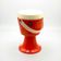 Orange storage stool Flair Netherlands 70s