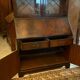English Scriban two body secretary office showcase library in mahogany