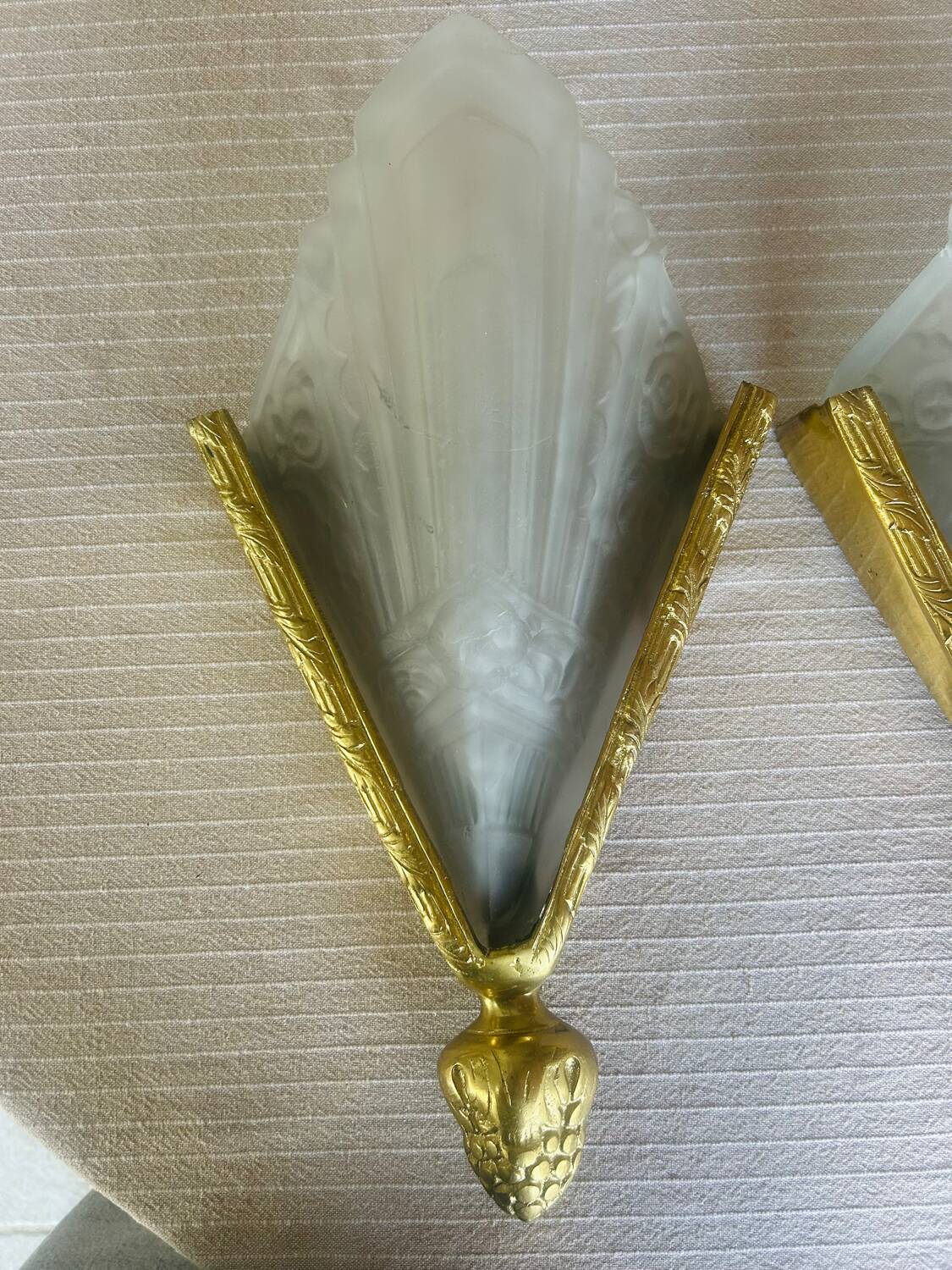 4 Art Deco wall lights