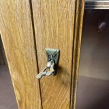 Solid oak school showcase 1960