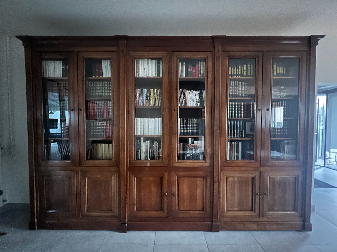 biblioth-que-roche-bobois-en-noyer-merisier-selency