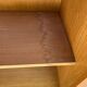 Large wardrobe / Vintage 1960s / 1970s wardrobe with glass doors & drawers