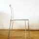 Paire de chaises en plexiglass transparent "Armet Italy"