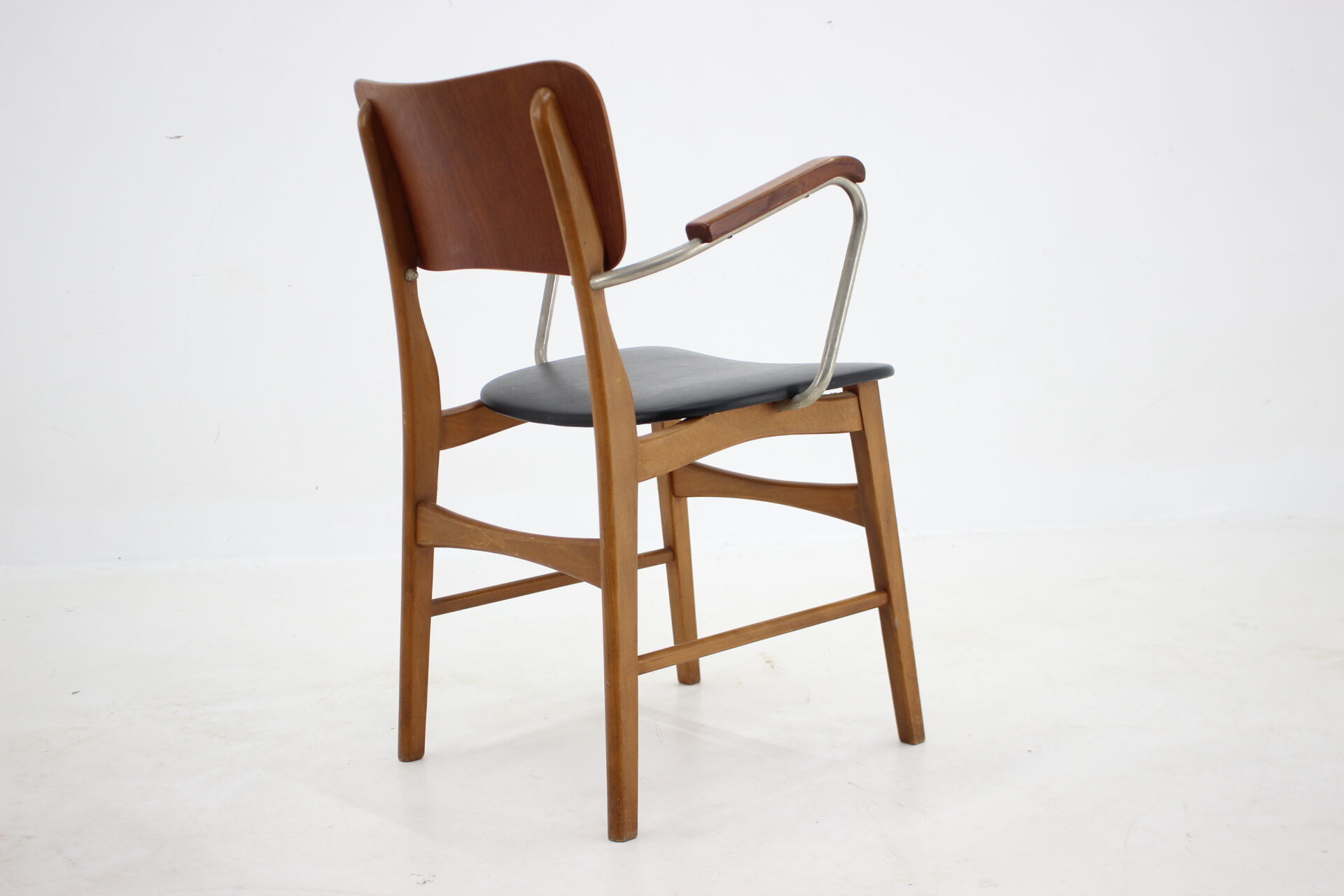 1960s Danish Teak and Beech Armchair