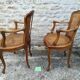 Louis xv style canne chairs