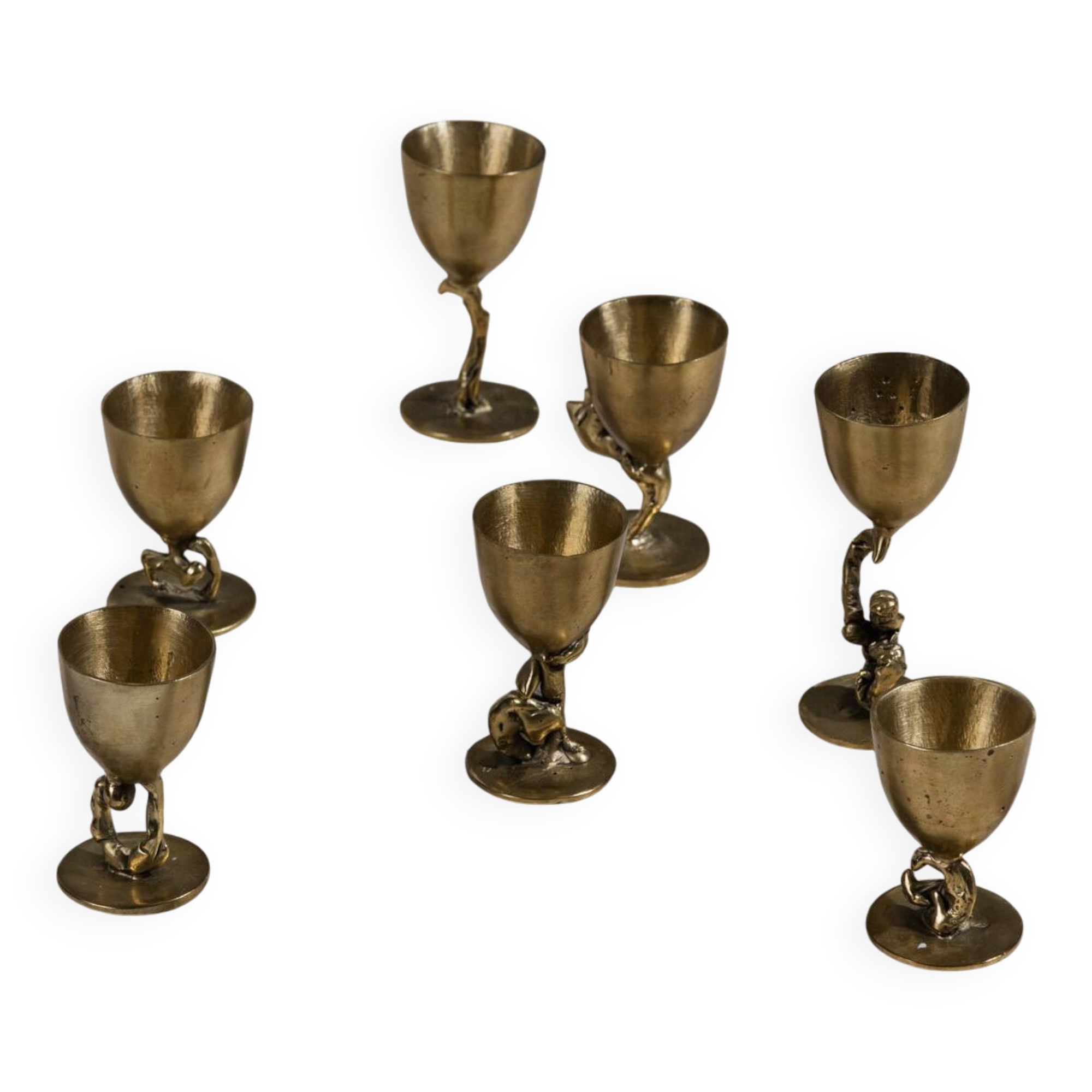 Grail Cluster Brass Egg Cup No. 5