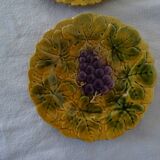 Dessert set salad bowl and 6 plates 541023 fruits barbotine sarreguemines
