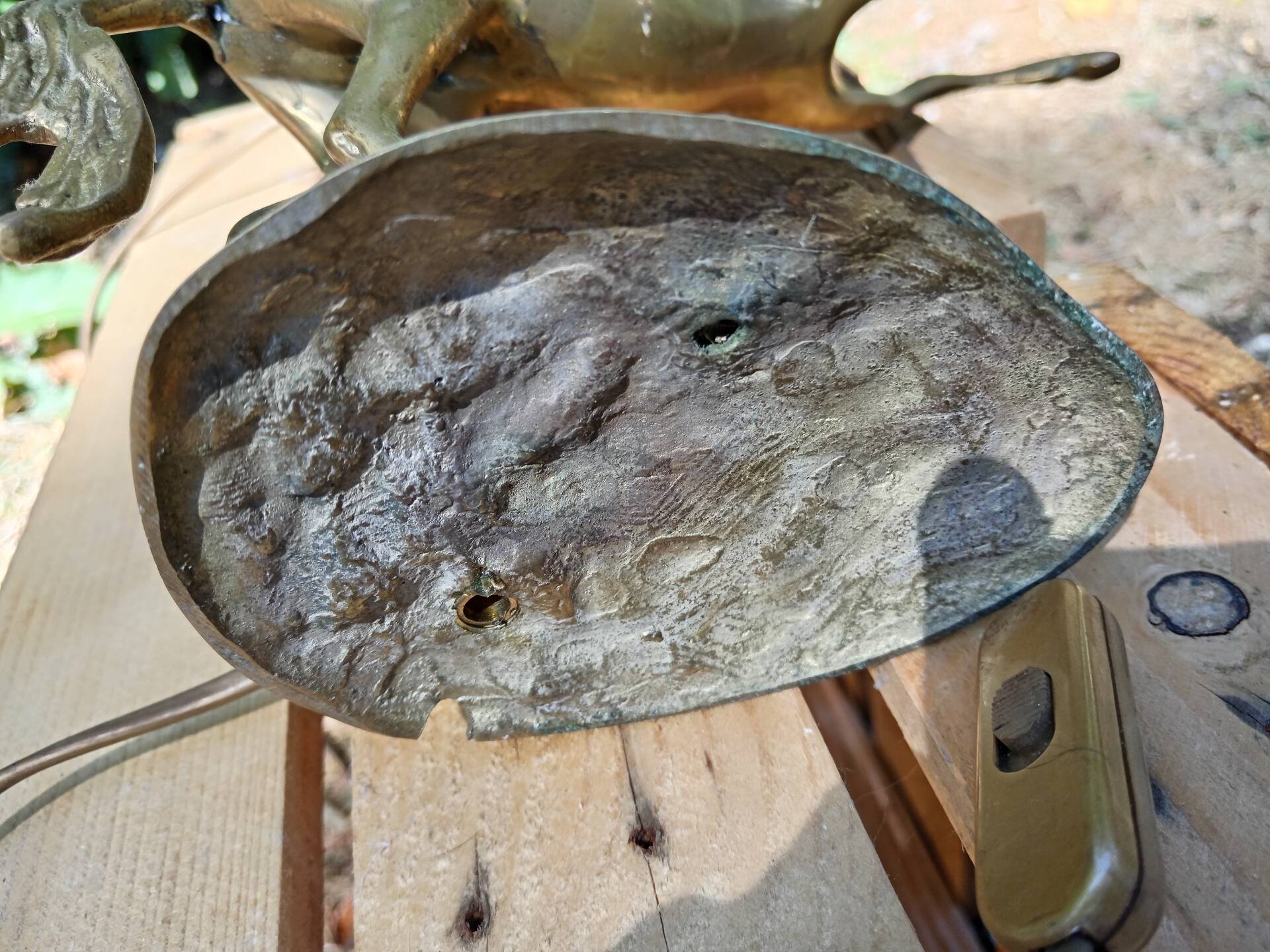 Vintage horse lamp