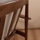 Pair of armchairs by G.Jalk for Poul Jeppesens Møbelfabrik, Denmark, 1950s